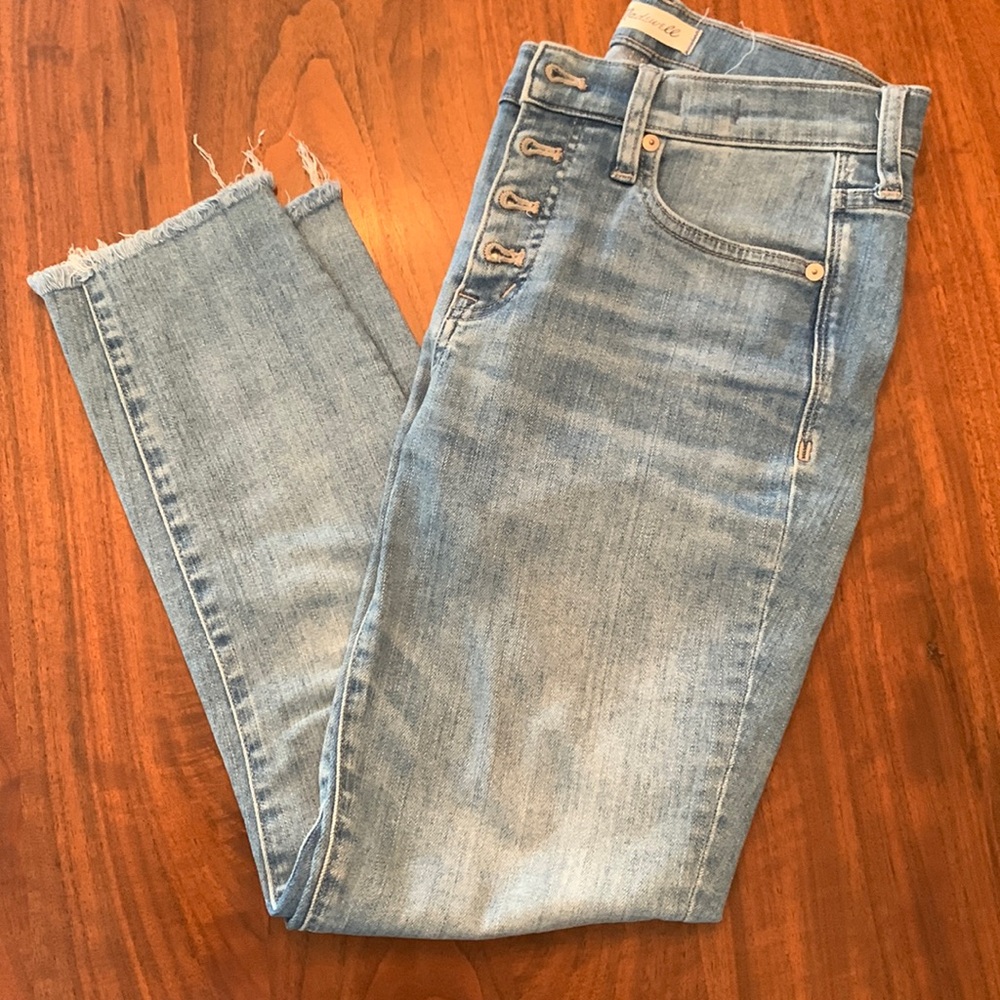 Madewell 9” high rise skinny crop